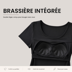 T-shirt à brassière intégrée